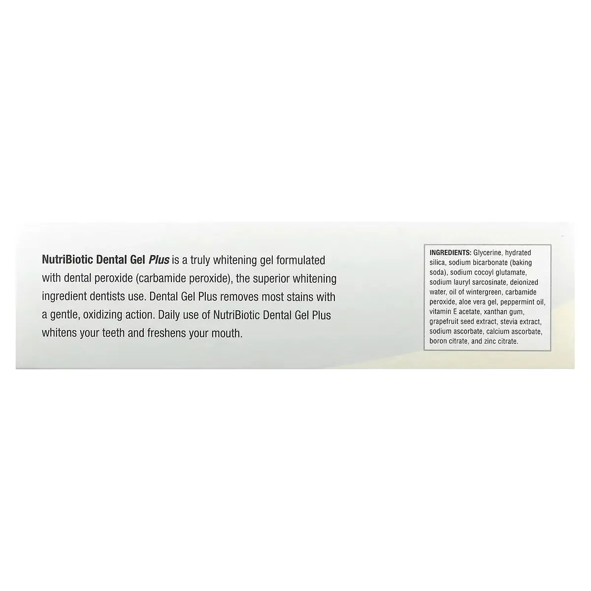 ingredientes de dental gel plus nutribiotic