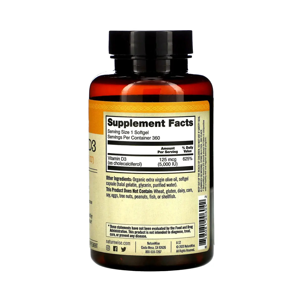 vitamin d3 5000 iu composicion