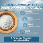 magnesio avanzado con 4 formas de magnesio absorbibles
