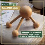 masajeador tipo araña de 4 patas