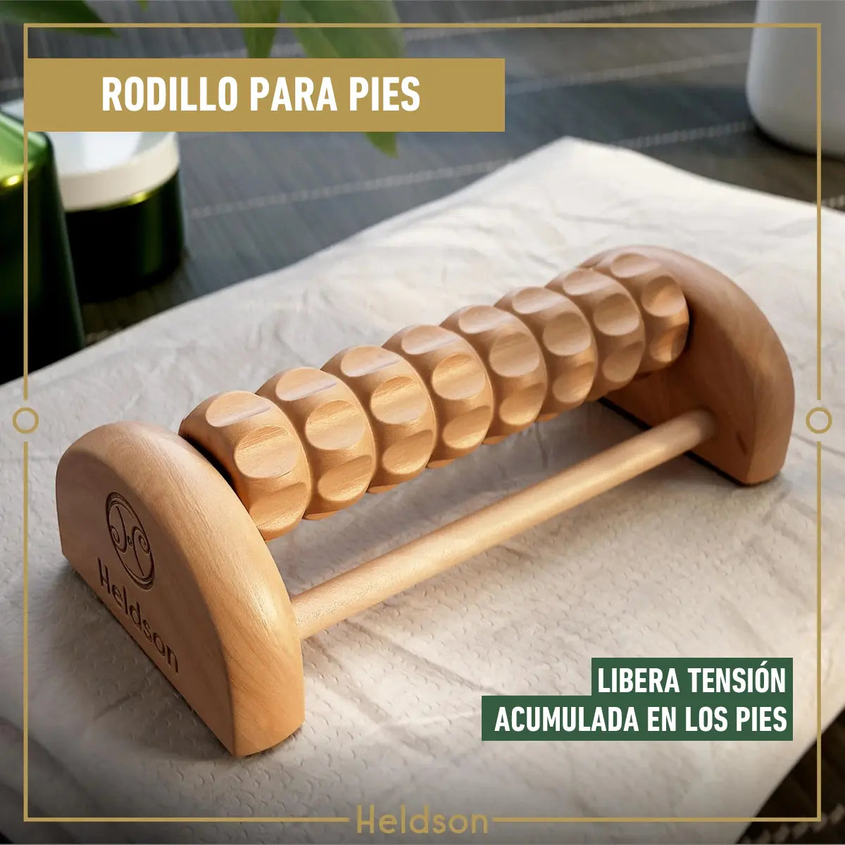 rodillo para pies maderoterapia