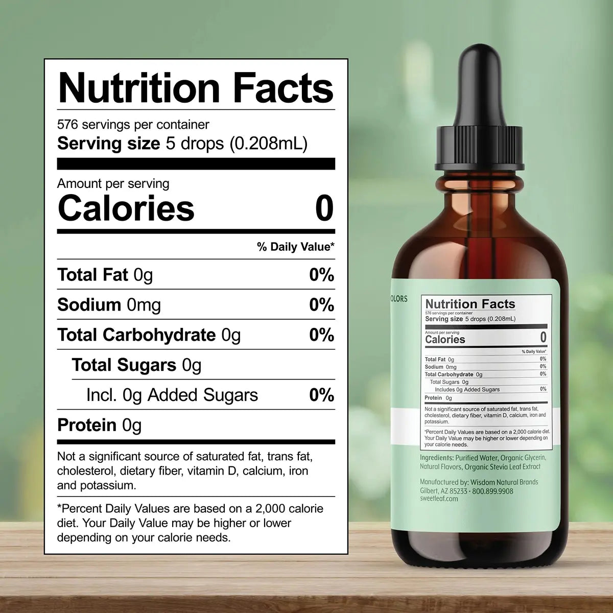 stevia liquida 120 ml steviaclear composicion