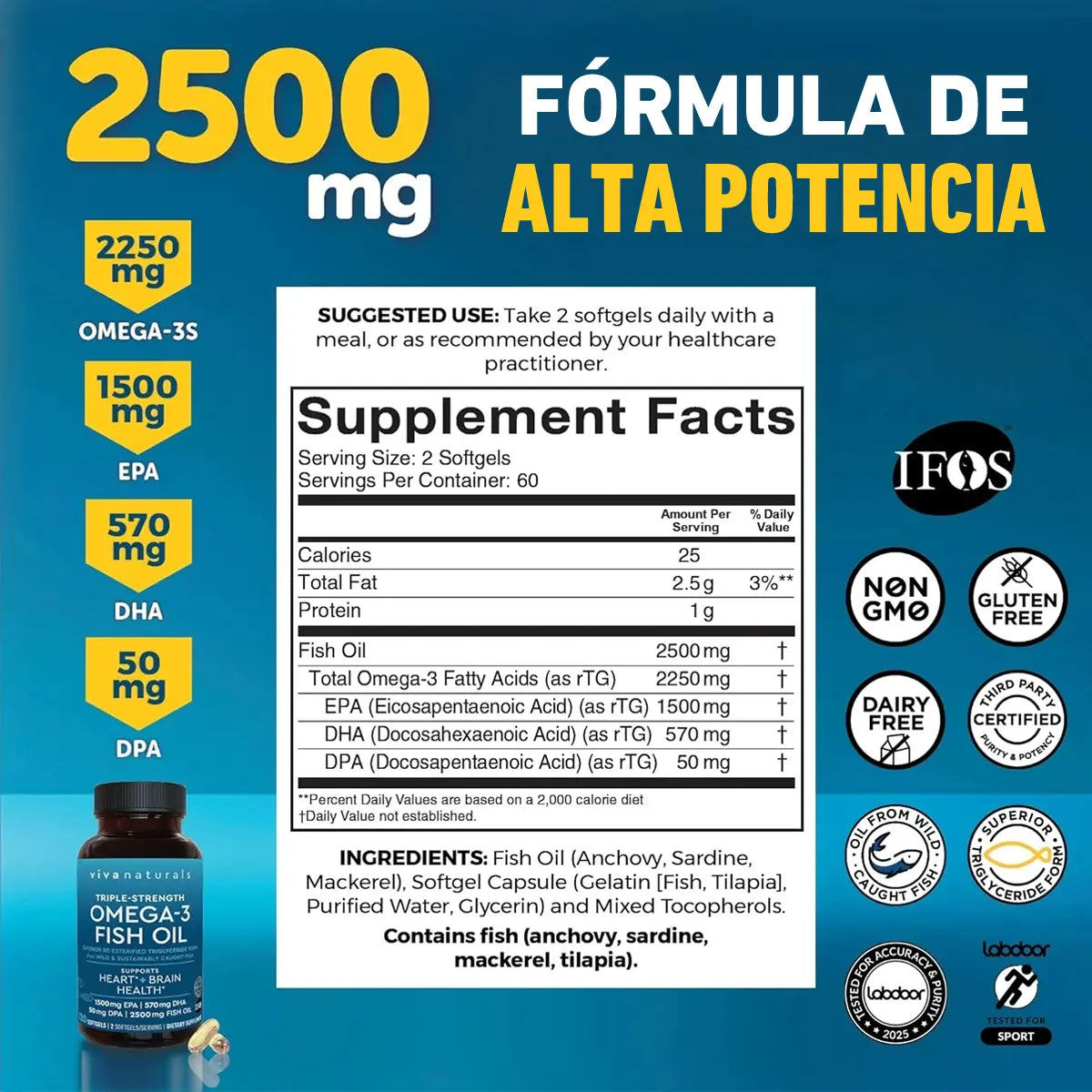 composicion de omega 3 triple concentracion