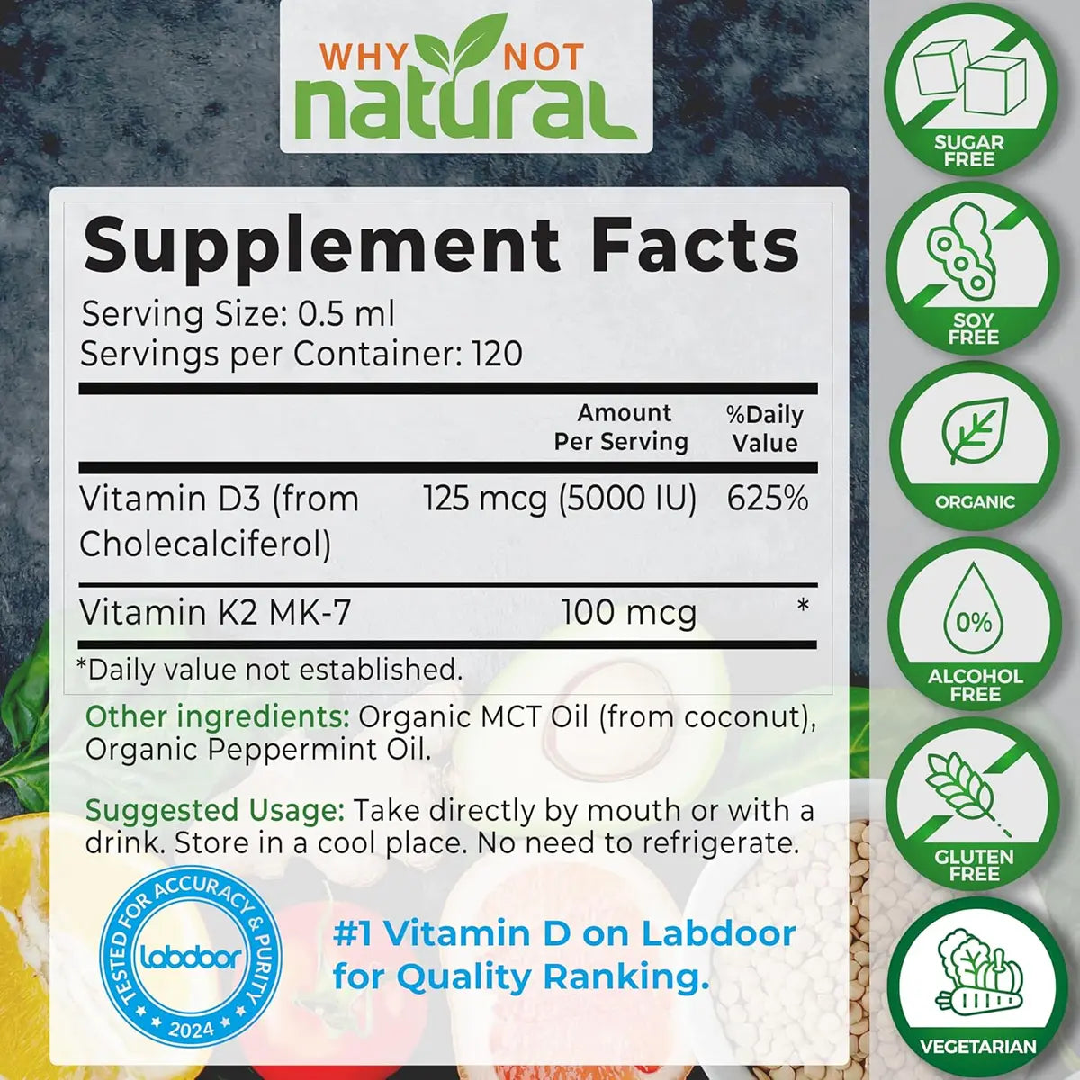 vitamina d3 con k2 liquida composicion